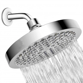 6 Inches Bathroom Shower Head Self-cleaning Design