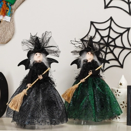 Witch Doll Ornament With Hanging Ropes Halloween Party Pendant Horror Props For Haunted House Decor