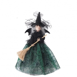 Witch Doll Ornament With Hanging Ropes Halloween Party Pendant Horror Props For Haunted House Decor