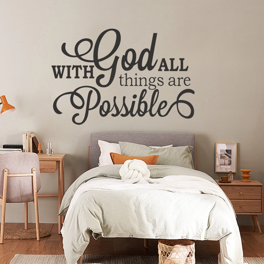 Wall Stickers with Inspirational English Letter Self-adhesive Wall Decals For Bedroom Living Room Decoration